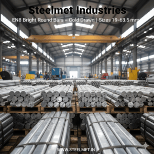 EN8 Cold Drawn Bright Round Bars in sizes 19–63.5 mm – Steelmet Industries