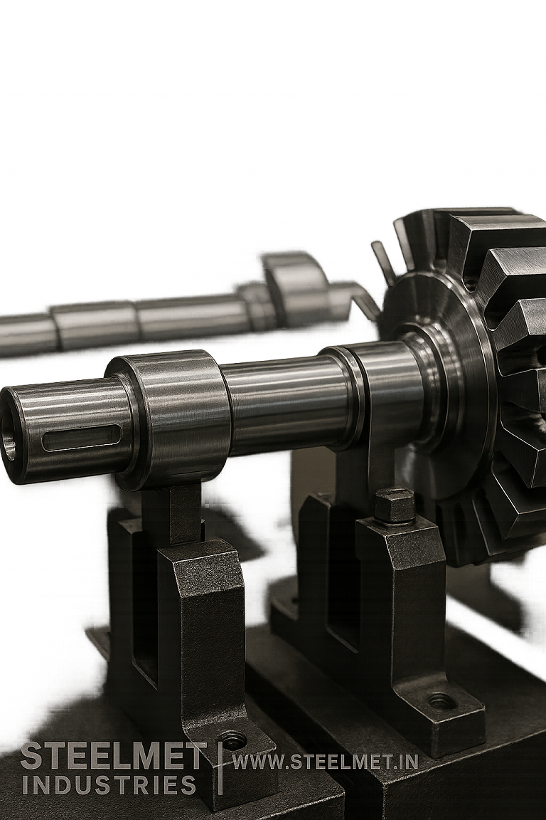 Bright bars and electric motor shafts prepared for machining and balancing
