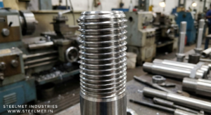 Threaded anchor bolt manufactured from bright steel bar