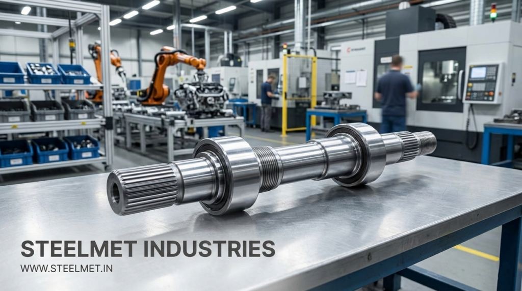 Axle shaft manufactured from steel bright bar for automotive and heavy vehicles