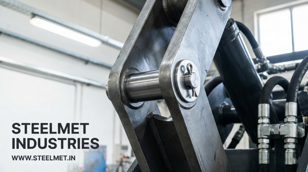 clevis pin manufactured using steel bright bars for mechanical linkages