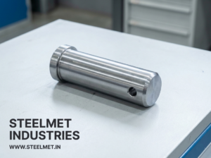 technical view of clevis pin machined from steel bright bar
