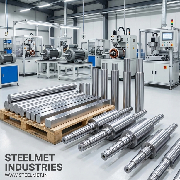 Bright steel bars used in electric motor shafts and precision rotating components