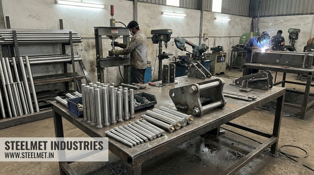 Fabrication hinge pins manufactured from bright steel bars