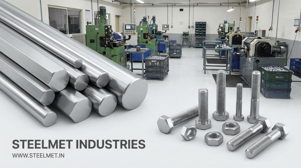 Bright steel bars used in fasteners, bolts, nuts and hardware manufacturing