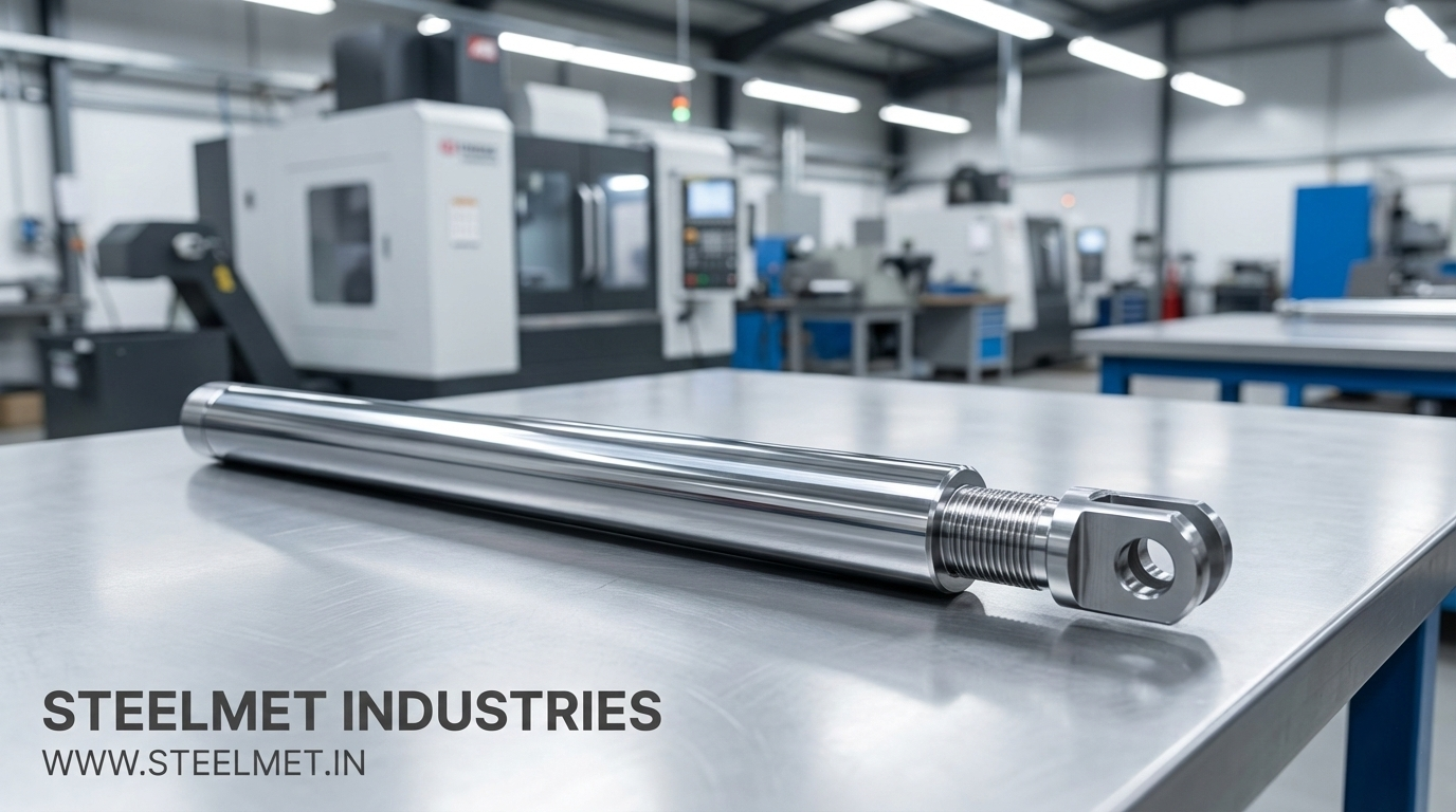 Use of Steel Bright Bars in Hydraulic Piston Rod Manufacturing | Steelmet