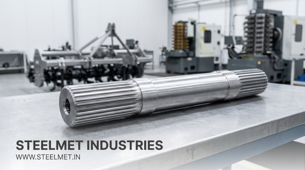 PTO shaft manufactured from steel bright bar for agricultural machinery