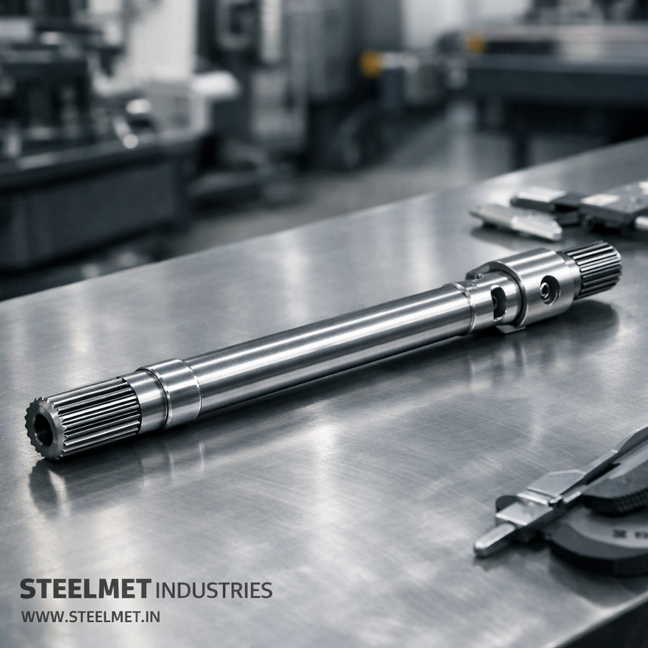 Steering shaft manufactured from steel bright bar for automotive applications