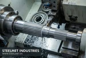 Machining of thresher shaft from steel bright bar