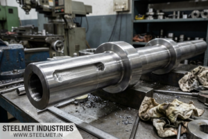CNC machining of tractor shaft from bright steel bar